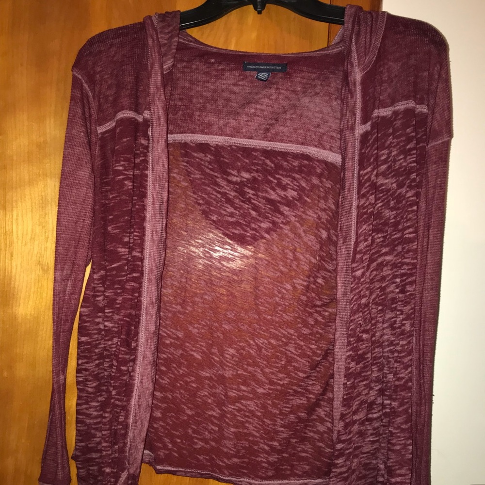 Hooded cardigan